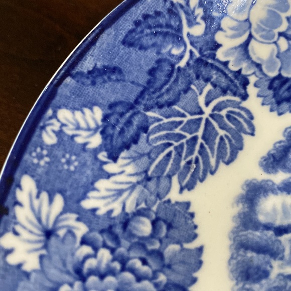 Enoch Woods Blue & White Round  Bowl Enoch Woods English Scenery Woods Sons Blue - Picture 3 of 6
